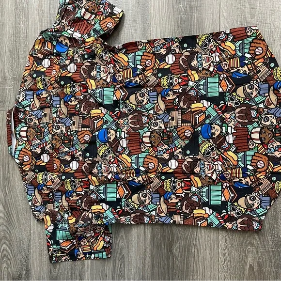 RSVLTS Colorful Cartoon Print Casual Button Down Shirt - Picture 3 of 5